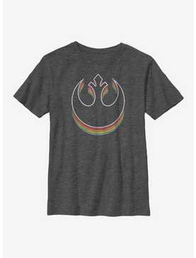 Star Wars Rainbow Rebel Youth T-Shirt, , hi-res