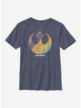Star Wars Rainbow Rebel Youth T-Shirt, NAVY HTR, hi-res