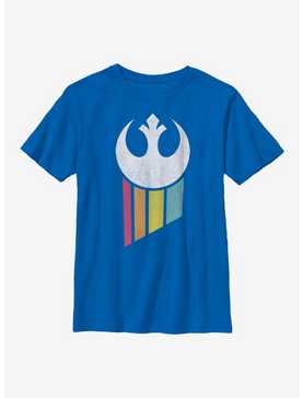 Star Wars Rainbow Rebel Logo Youth T-Shirt, , hi-res