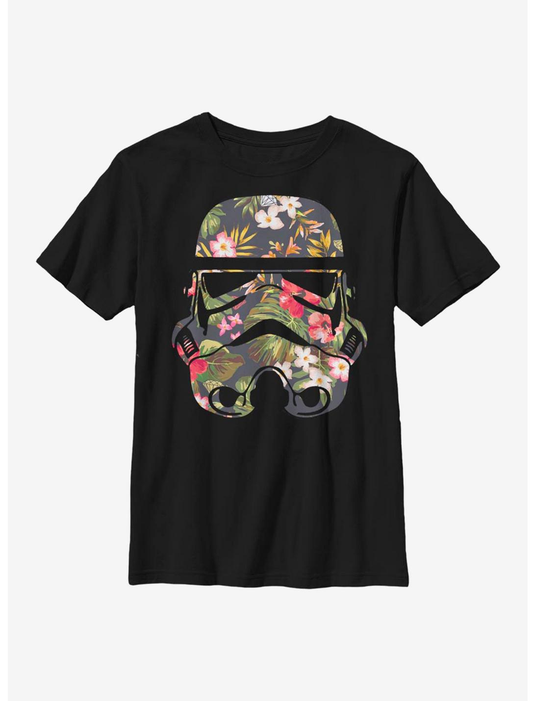 Star Wars Storm Flowers Youth T-Shirt, BLACK, hi-res