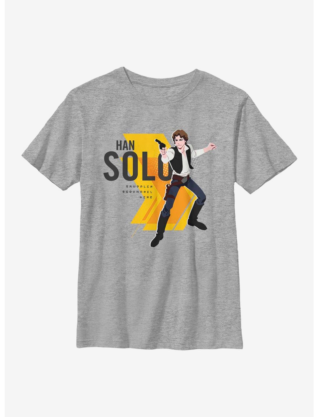 Star Wars Solo Blaster Youth T-Shirt, ATH HTR, hi-res