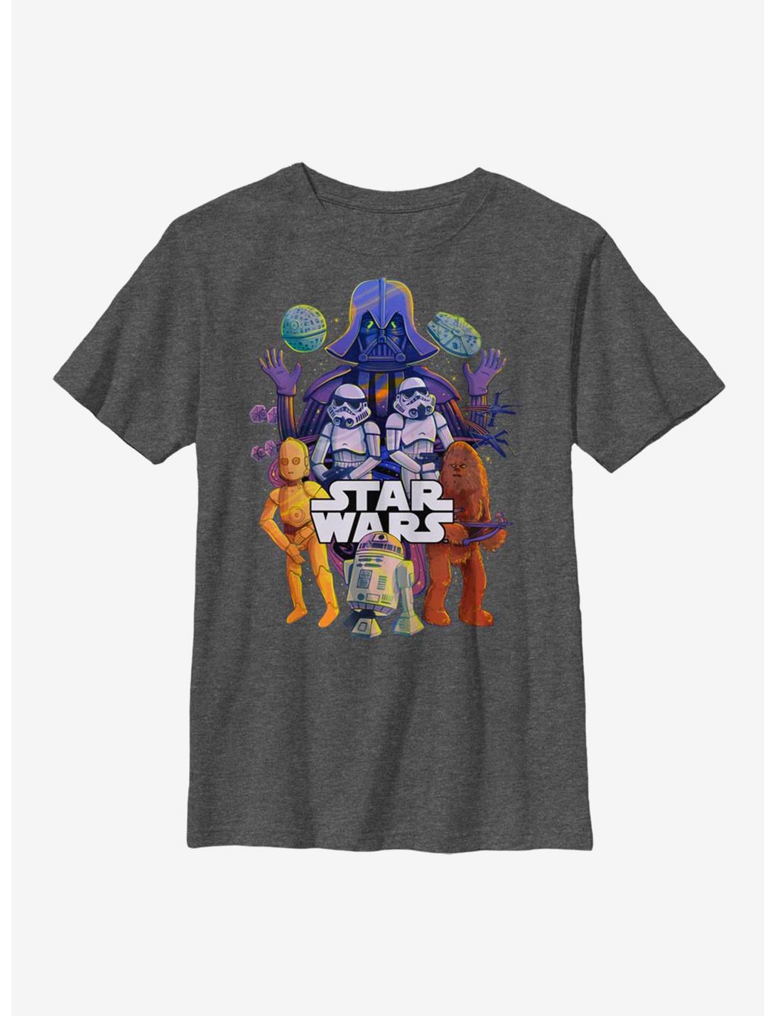 Star Wars Icons Youth T-Shirt, CHAR HTR, hi-res