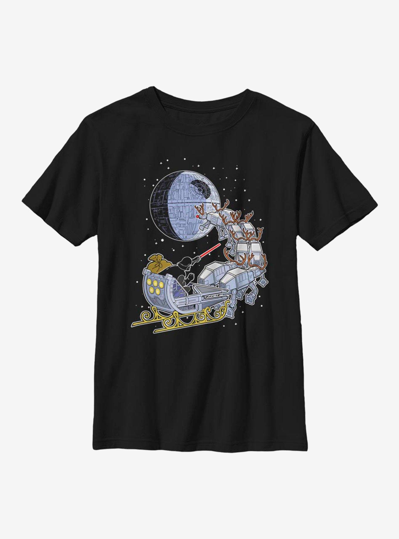 Star Wars Vader Sleigh Youth T-Shirt, , hi-res