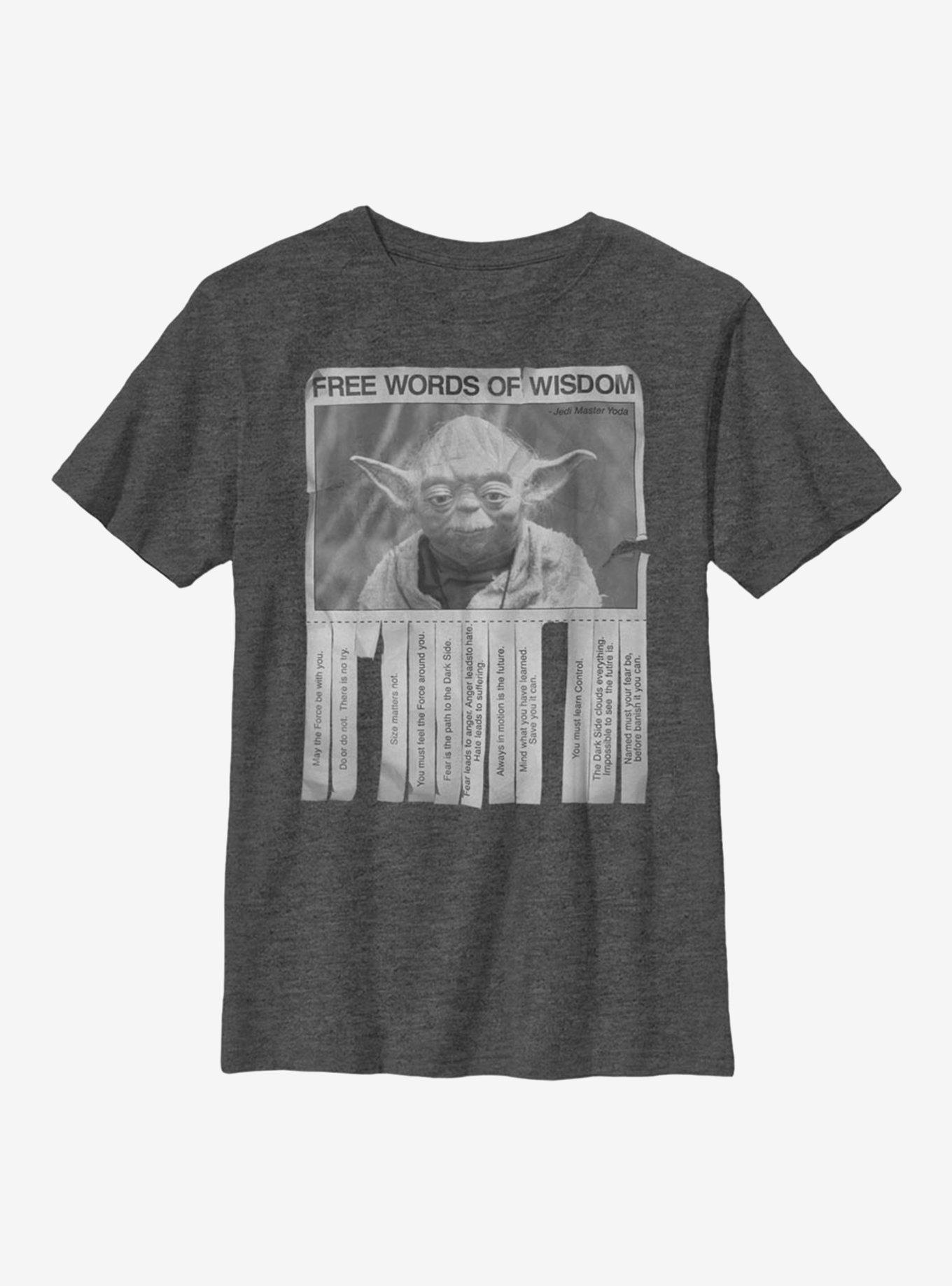 Star Wars Words of Wisdom Youth T-Shirt