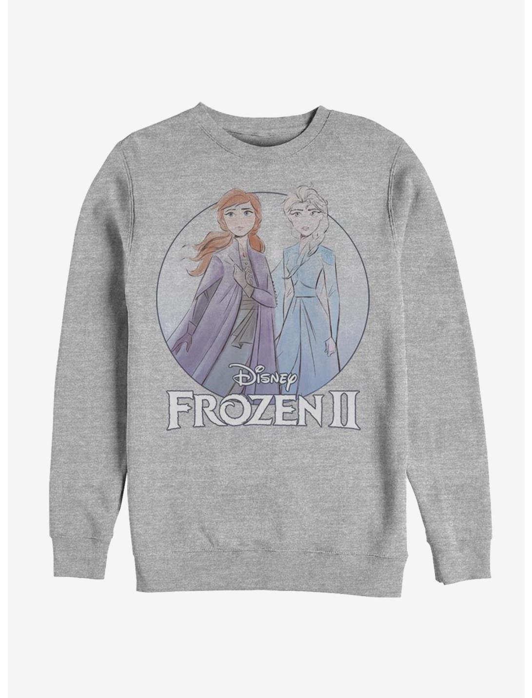 Disney Frozen 2 Anna Elsa Pose Sweatshirt, ATH HTR, hi-res
