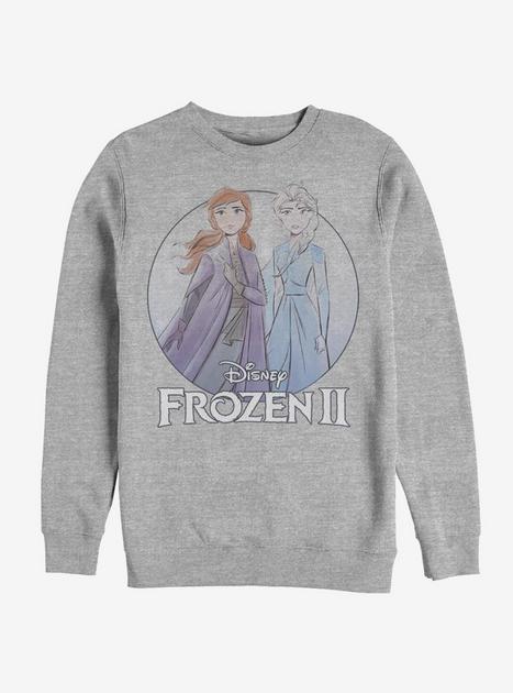 Disney Frozen 2 Anna Elsa Pose Sweatshirt GREY BoxLunch
