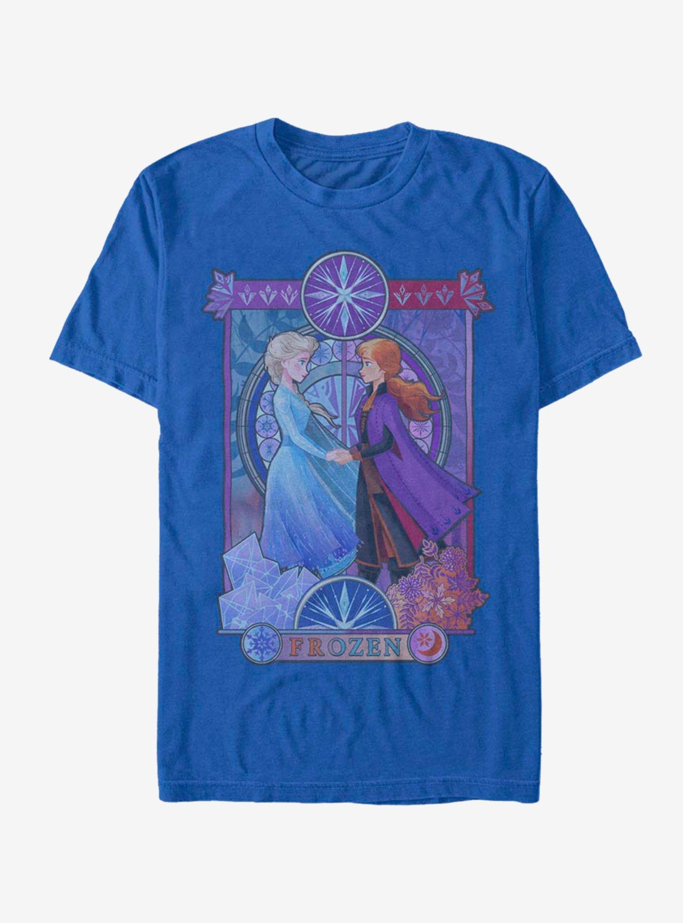Disney Frozen 2 Anna And Elsa Nouveau T-Shirt, ROYAL, hi-res