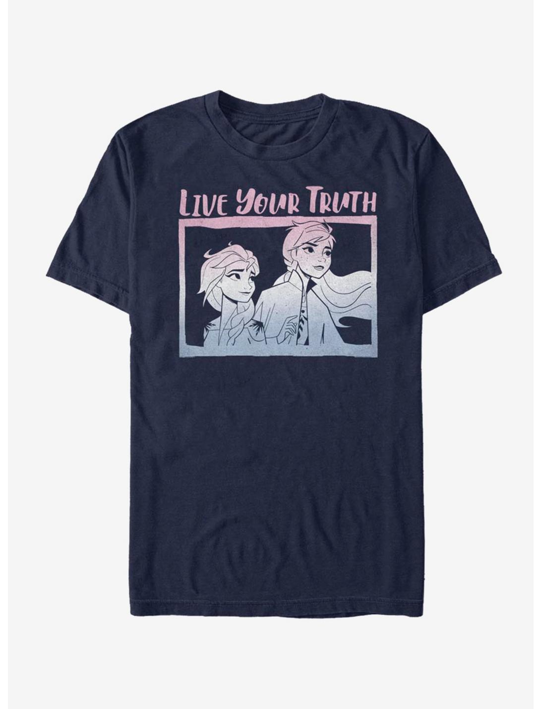 Disney Frozen 2 Live Your Truth T-Shirt, NAVY, hi-res