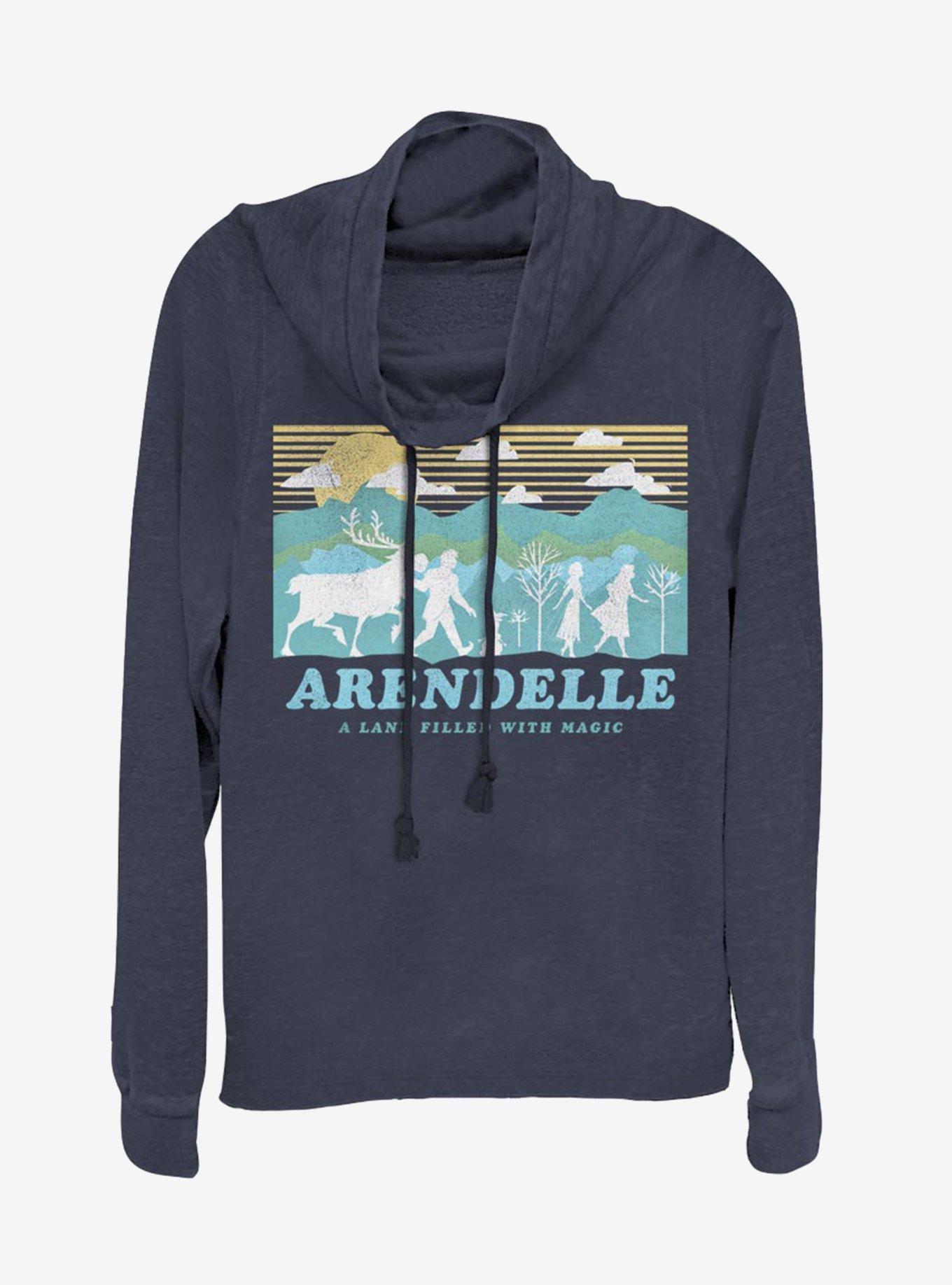 Disney Frozen 2 Arendelle Cowlneck Long-Sleeve Womens Top, , hi-res