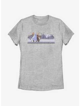 Disney Frozen 2 Group Mountain Range Shot Womens T-Shirt, , hi-res