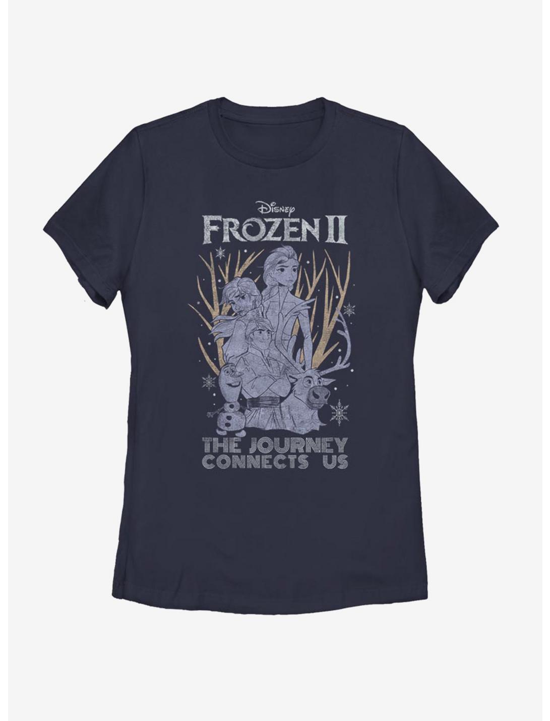 Disney Frozen 2 The Journey Connects Us Womens T-Shirt, NAVY, hi-res