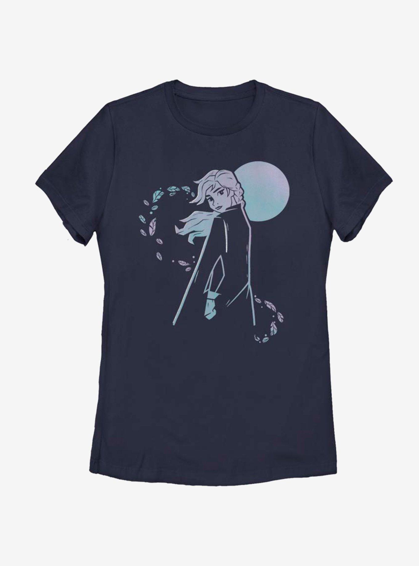 Disney Frozen 2 Anna Autumn Wind Womens T-Shirt, NAVY, hi-res
