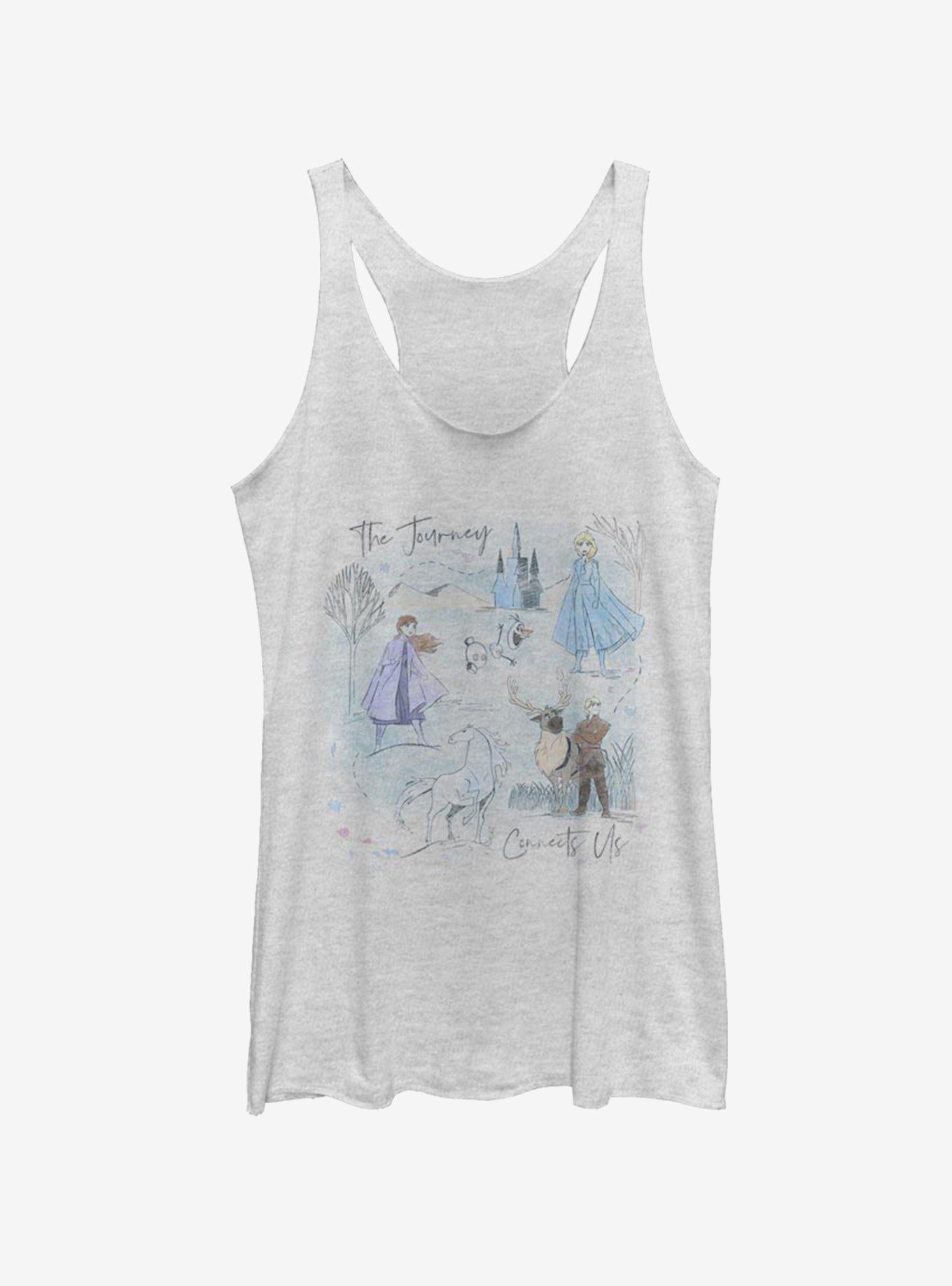 Disney Frozen 2 Arendelle Journey Womens Tank Top, WHITE HTR, hi-res