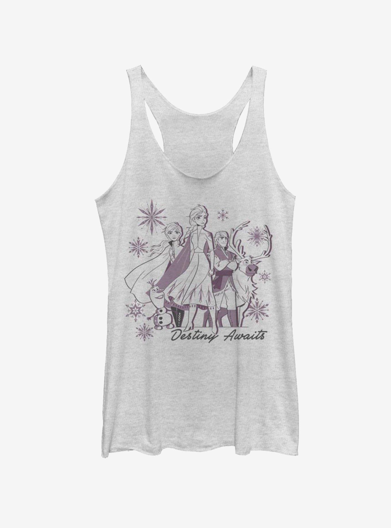 Disney Frozen 2 Destiny Awaits Womens Tank Top, WHITE HTR, hi-res