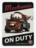 Tow Mater "Mechanic on Duty" Embossed Sign, , hi-res
