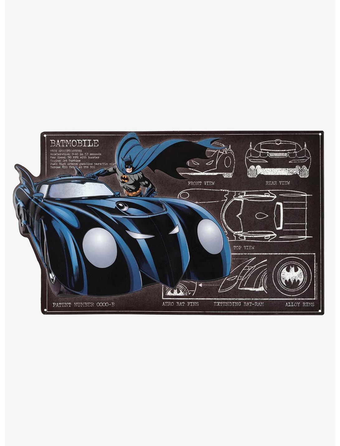 DC Comics Batman Bat Mobile Schematic Sign, , hi-res