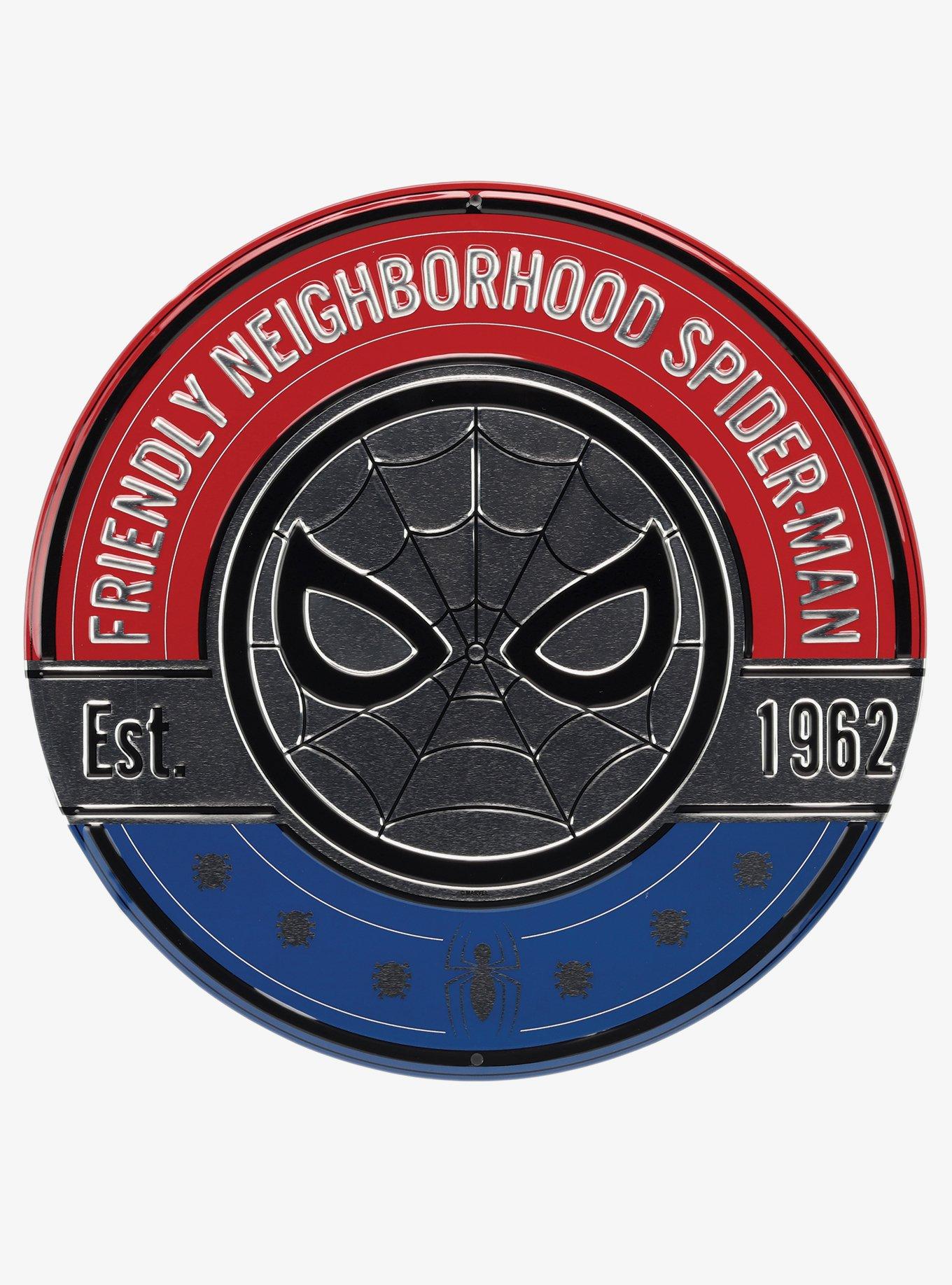 Marvel Spider-Man Friendly Neighborhood Spider-Man Tin Sign, , hi-res