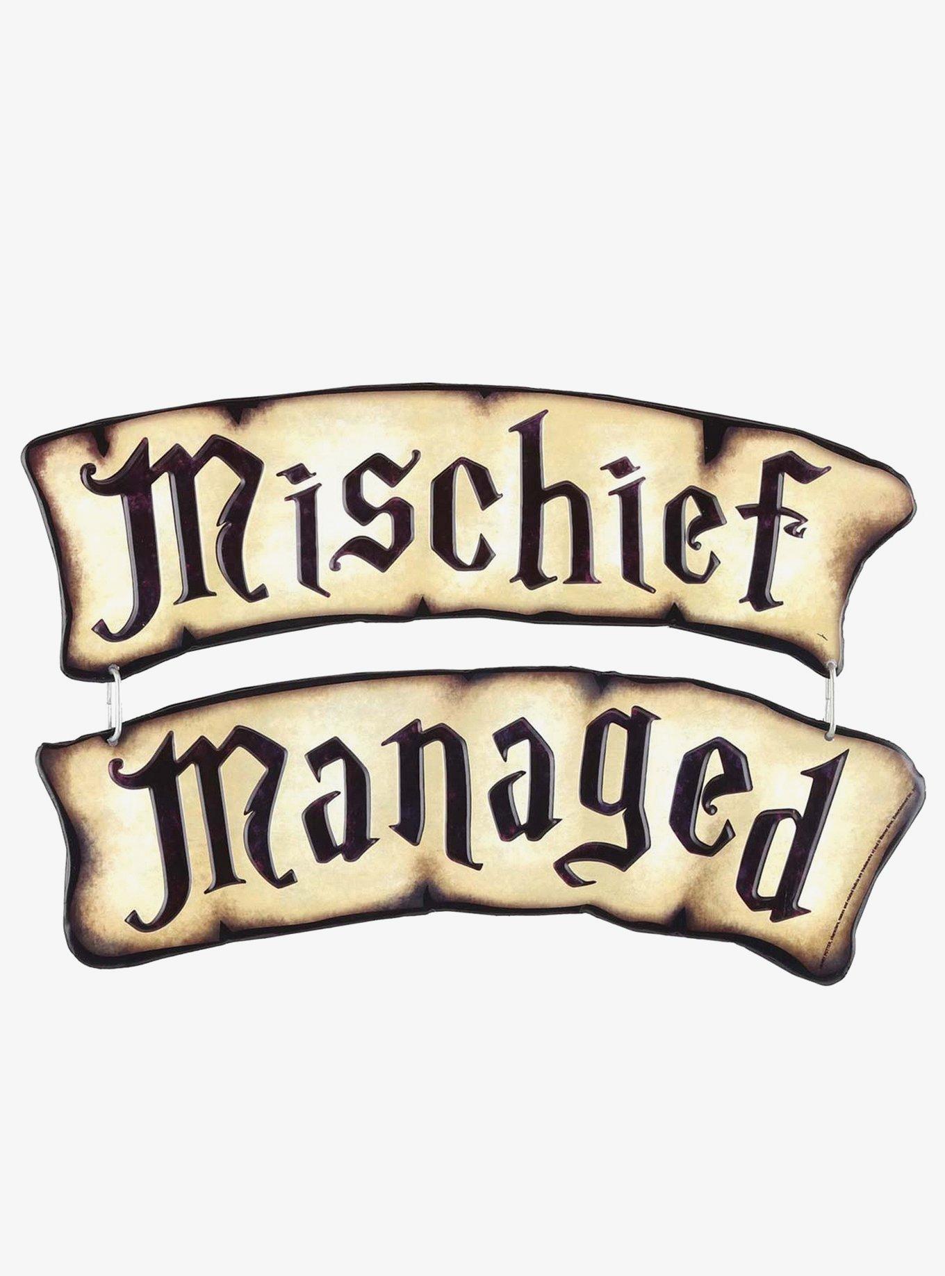 Harry Potter Marauder's Map "Mischief Managed" Linked Sign, , hi-res