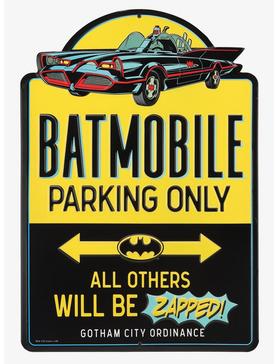 DC Comics Batman "Batmobile Parking Only" Embossed Sign, , hi-res
