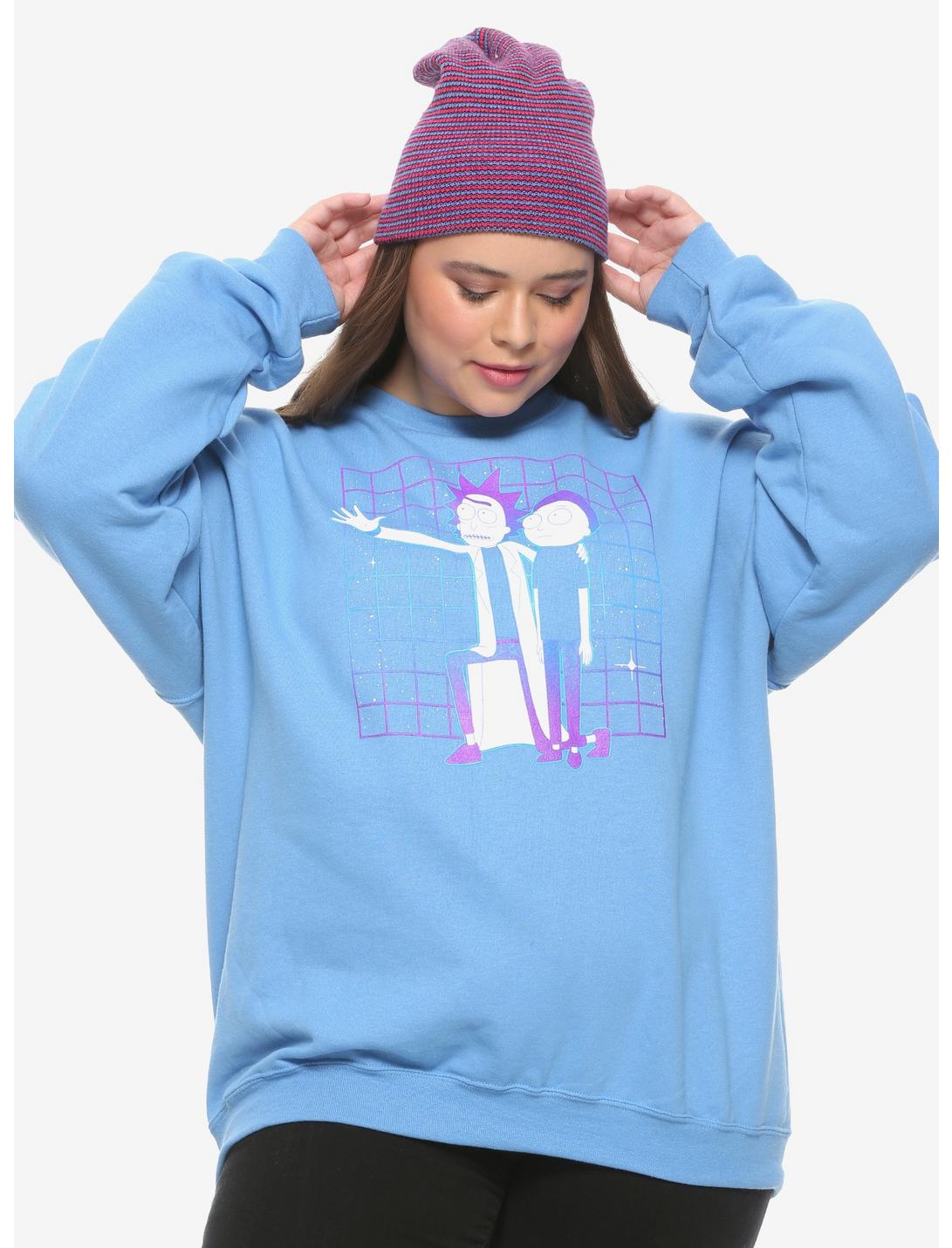 Rick And Morty Kneeling Rick Girls Sweatshirt Plus Size, MULTI, hi-res