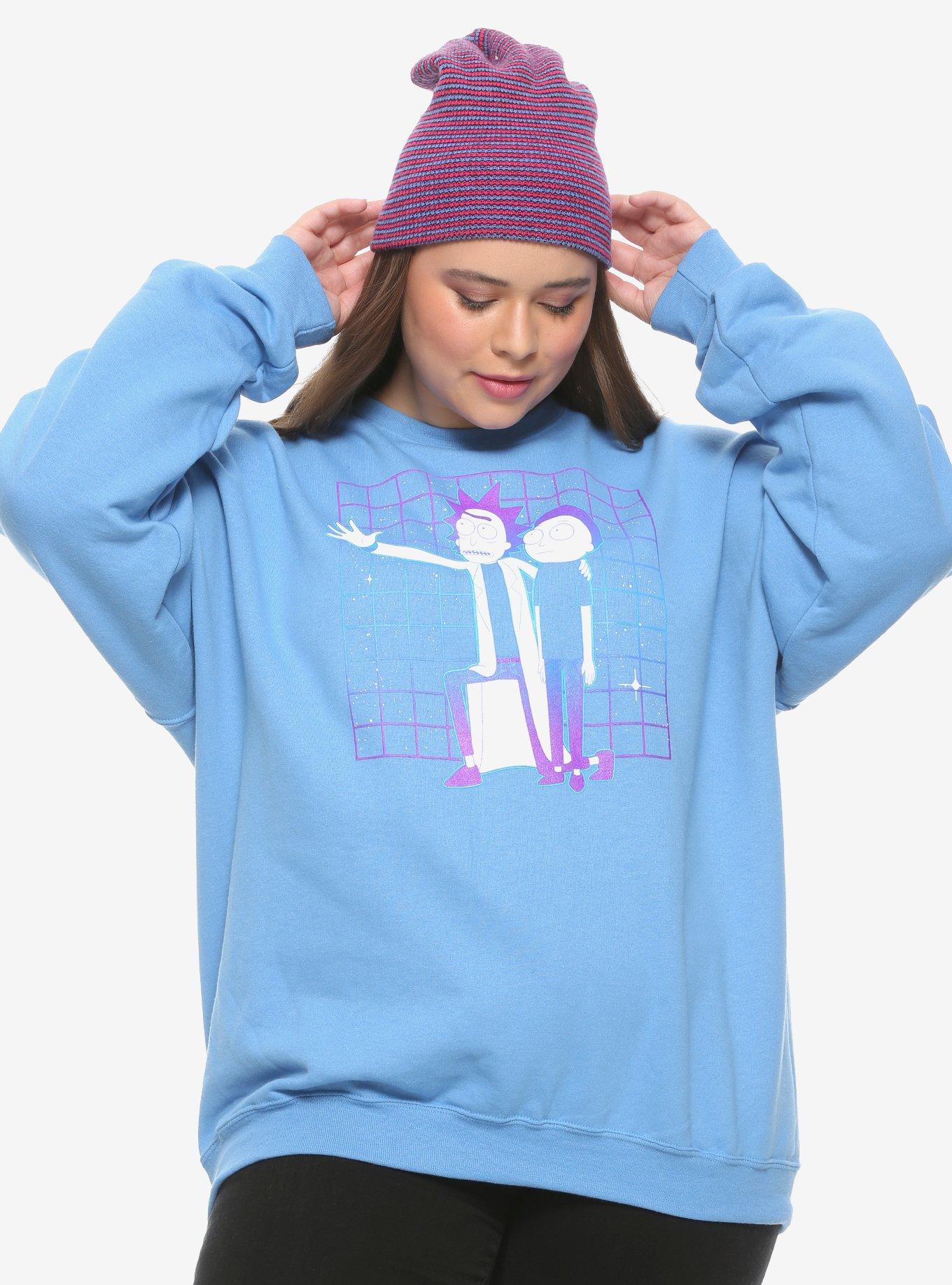 Rick And Morty Kneeling Rick Girls Sweatshirt Plus Size, MULTI, hi-res