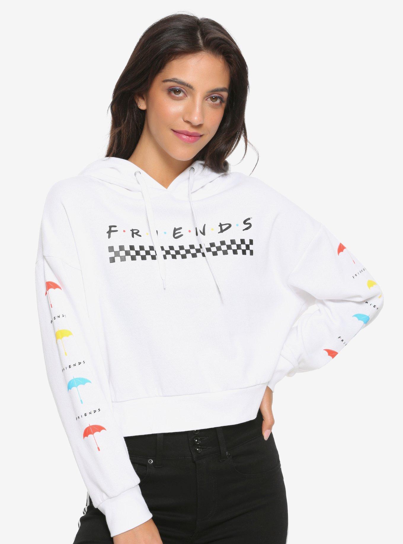 Friends Umbrellas Girls Crop Hoodie, MULTI, hi-res