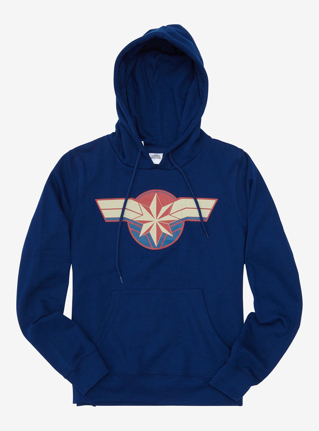 Marvel Captain Marvel Crest Girls Hoodie, MULTI, hi-res