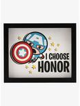 Marvel Captain America "I Choose Honor" Framed Wall Decor, , hi-res