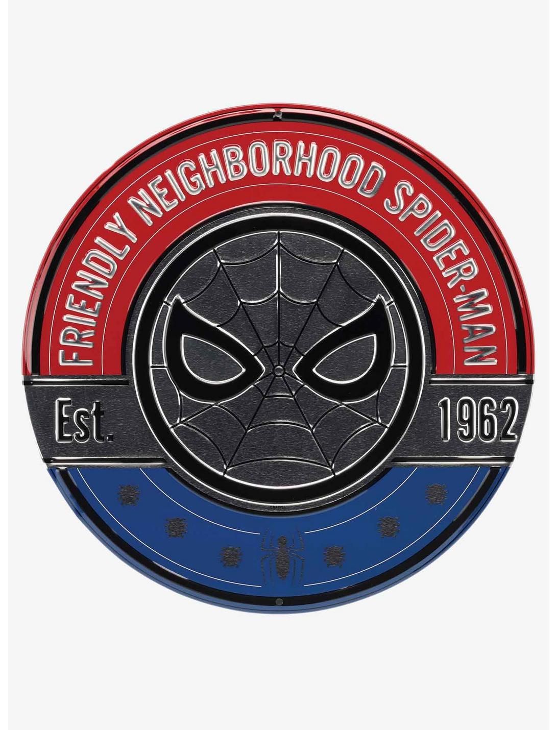 Marvel Spider-Man Friendly Neighborhood Spider-Man Tin Sign, , hi-res