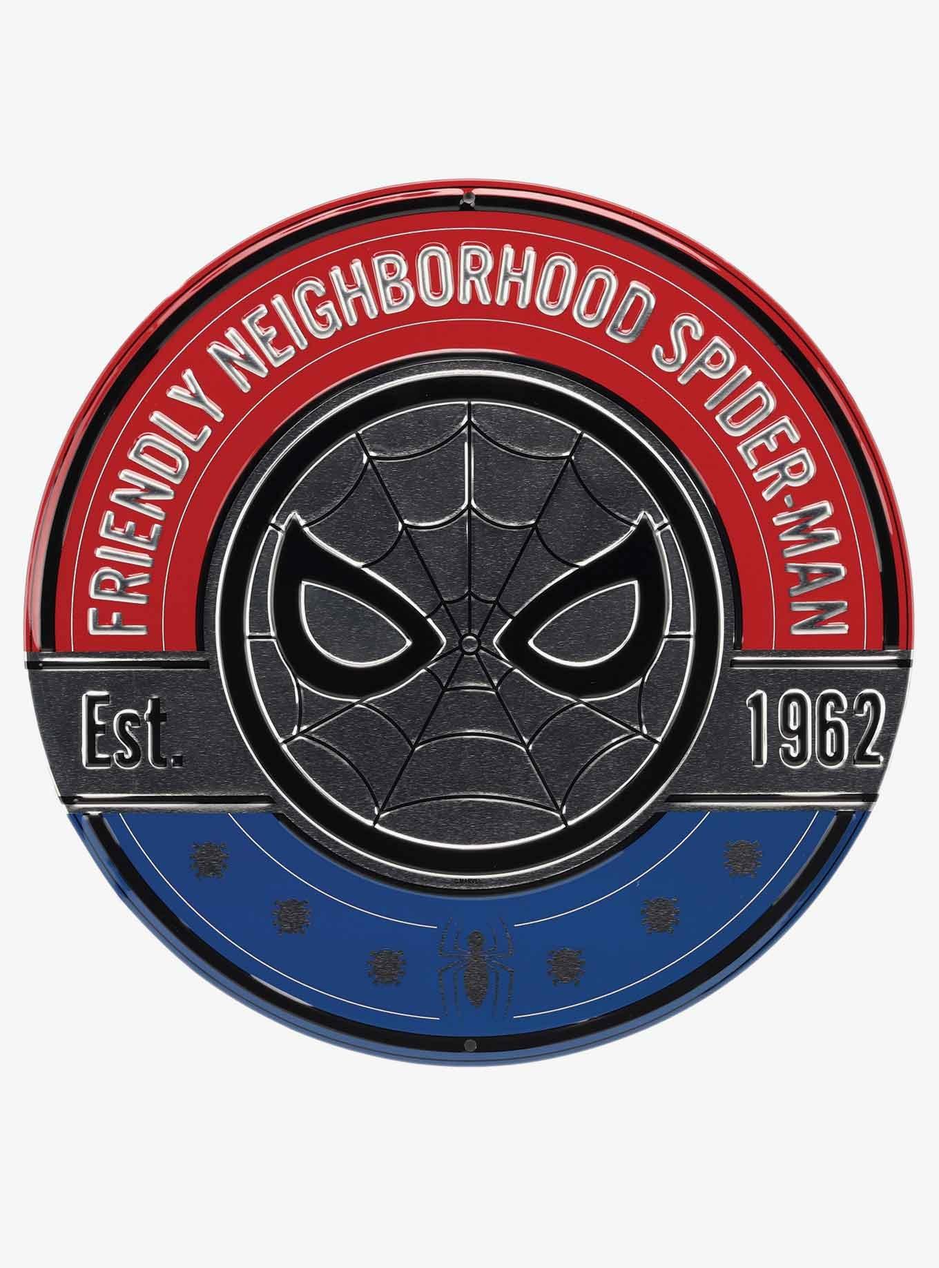 Marvel Spider-Man Friendly Neighborhood Spider-Man Tin Sign, , hi-res