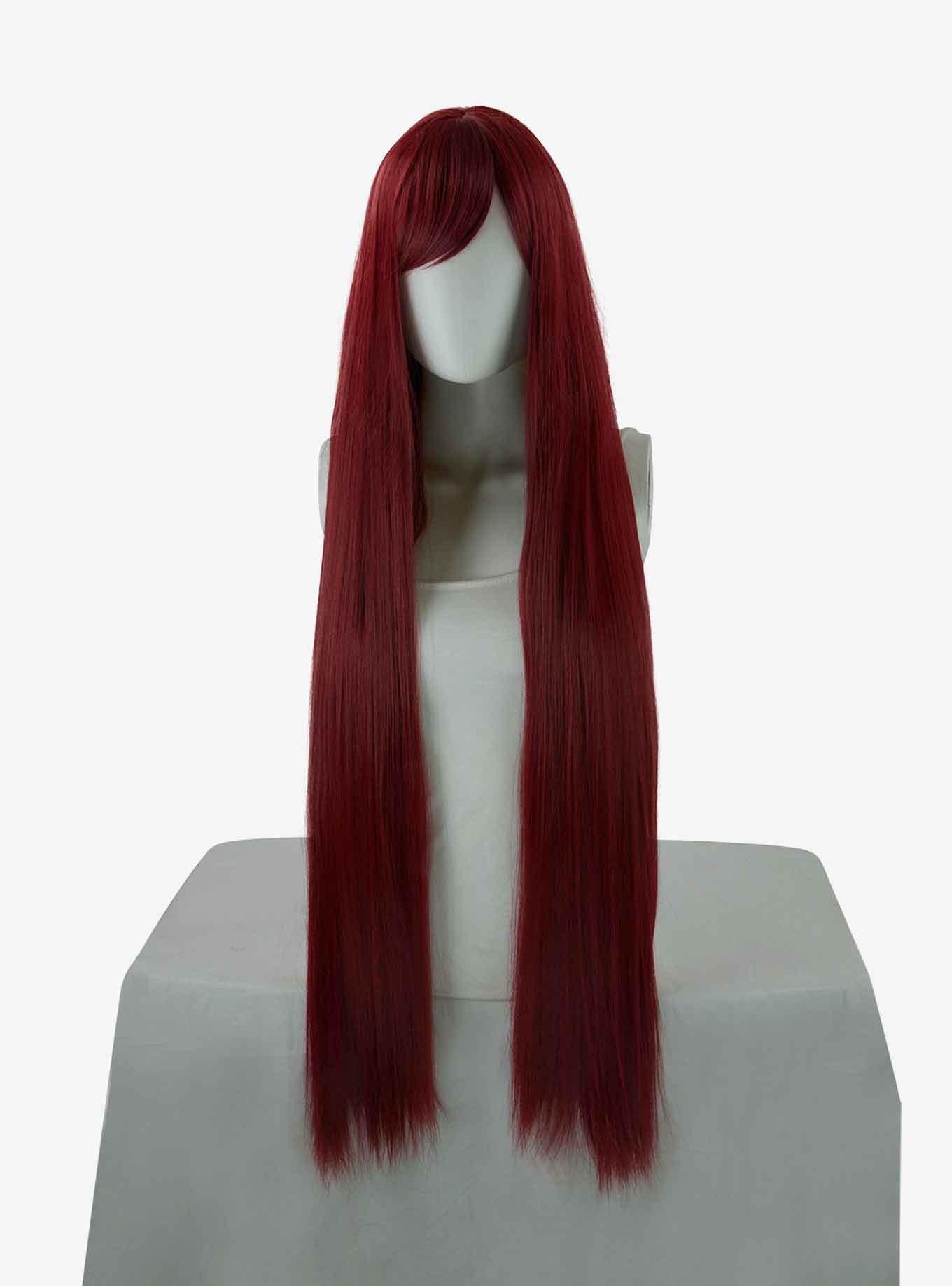 Epic Cosplay Persephone Burgundy Red Extra Long Straight Wig, , hi-res