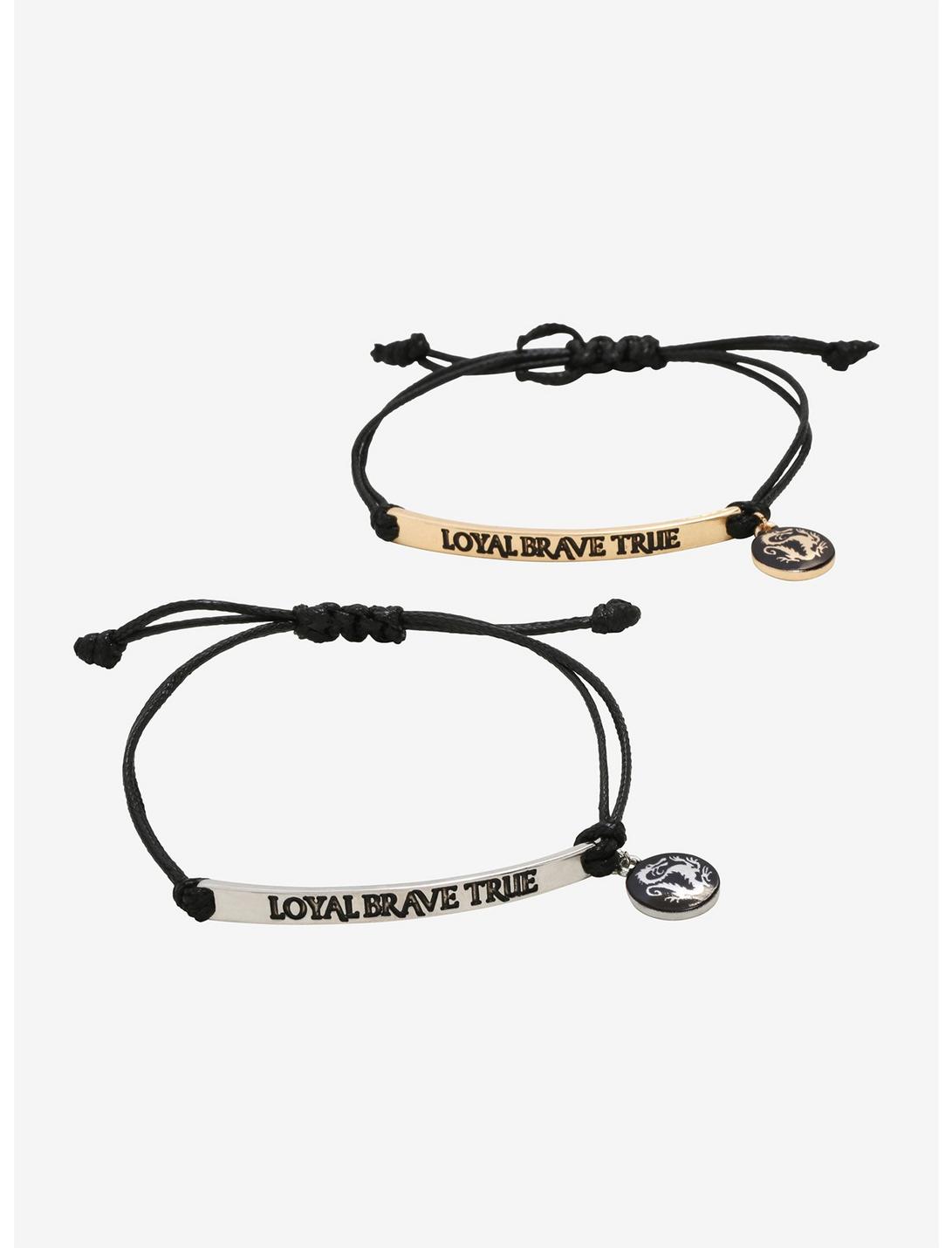 Disney Mulan Loyal Brave True Best Friend Cord Bracelet Set, , hi-res