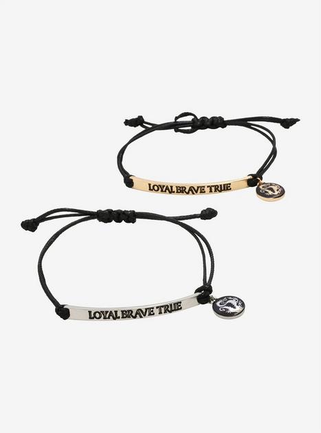 Disney Mulan Loyal Brave True Best Friend Cord Bracelet Set | Hot Topic