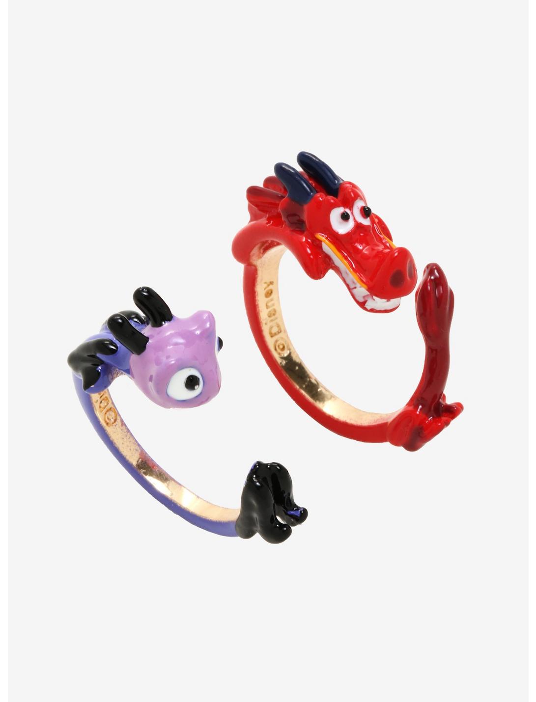 Disney Mulan Mushu & Cri-Kee Best Friend Ring Set, , hi-res