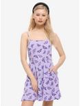 Lavender Butterfly Tiered Dress, LILAC, hi-res