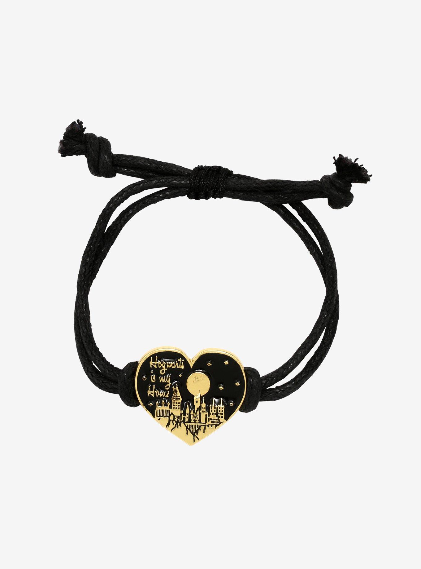 Harry Potter Hogwarts Is My Home Heart Cord Bracelet Hot Topic