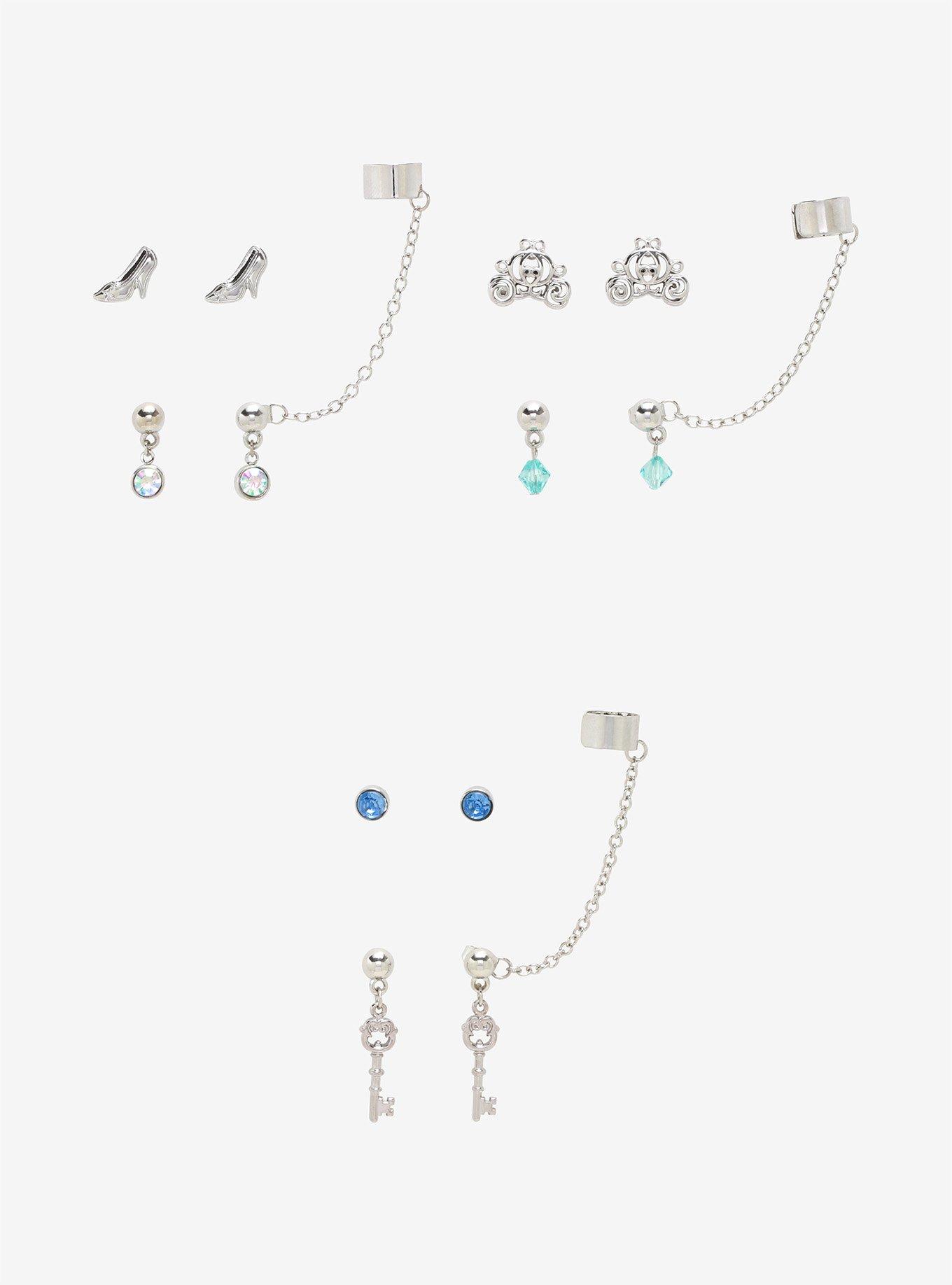 Disney Princess Cinderella Cuff Earring Set, , hi-res