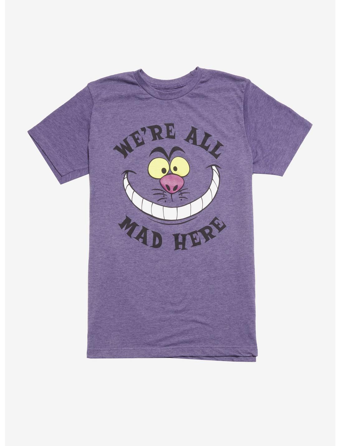 Disney Alice In Wonderland Cheshire Cat Face T-Shirt, MULTI, hi-res