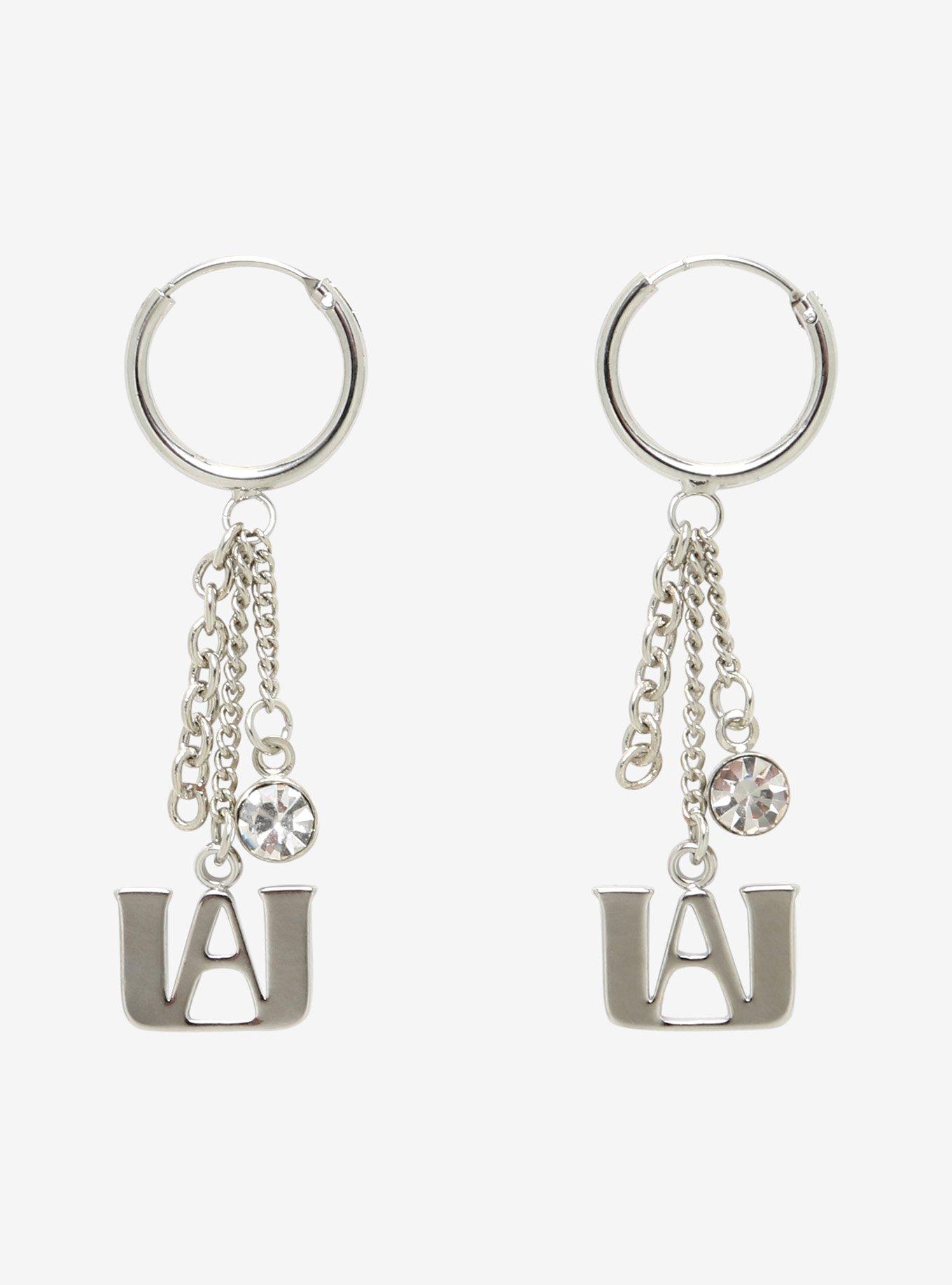 My Hero Academia U.A. High CZ Mini Hoop Earrings, , hi-res