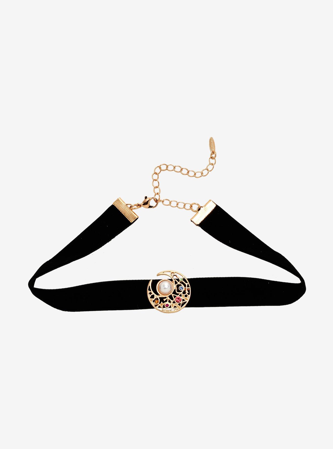 Sailor Moon Crescent Moon Velvet Choker, , hi-res