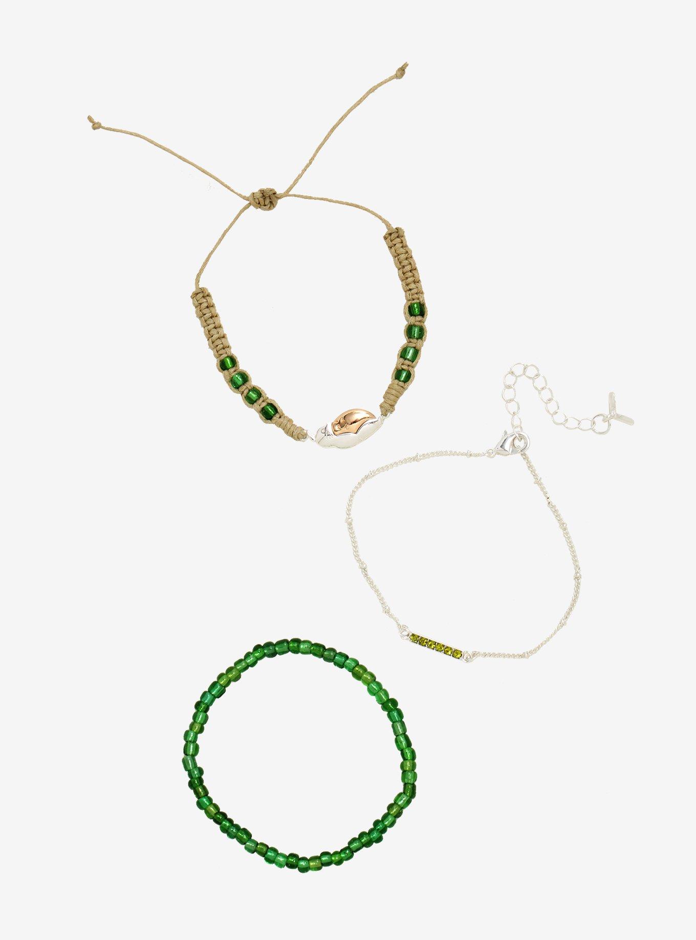 Studio Ghibli My Neighbor Totoro Green Stone Bracelet Set