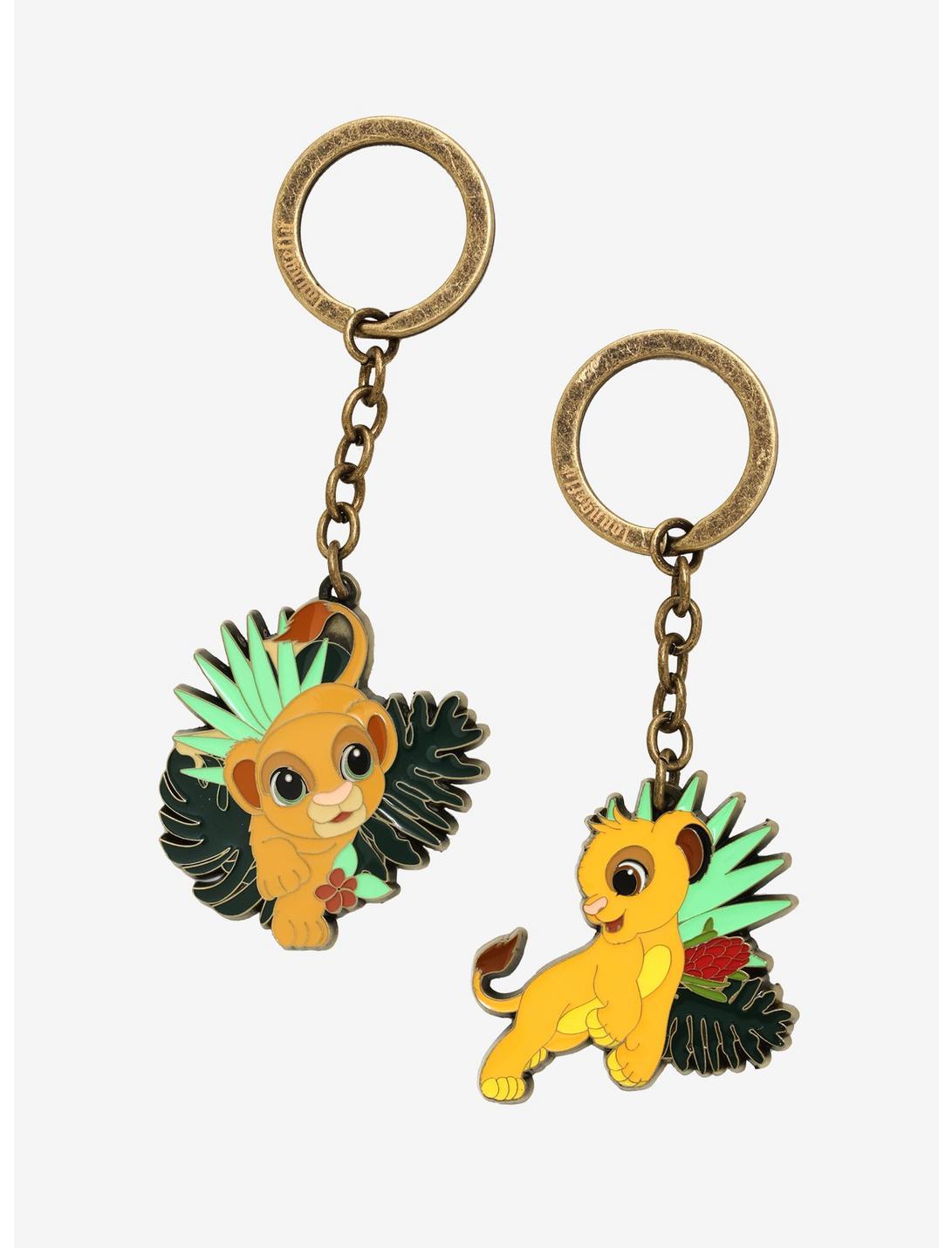 Loungefly Disney The Lion King Tropical Simba & Nala Keychain Set - BoxLunch Exclusive, , hi-res