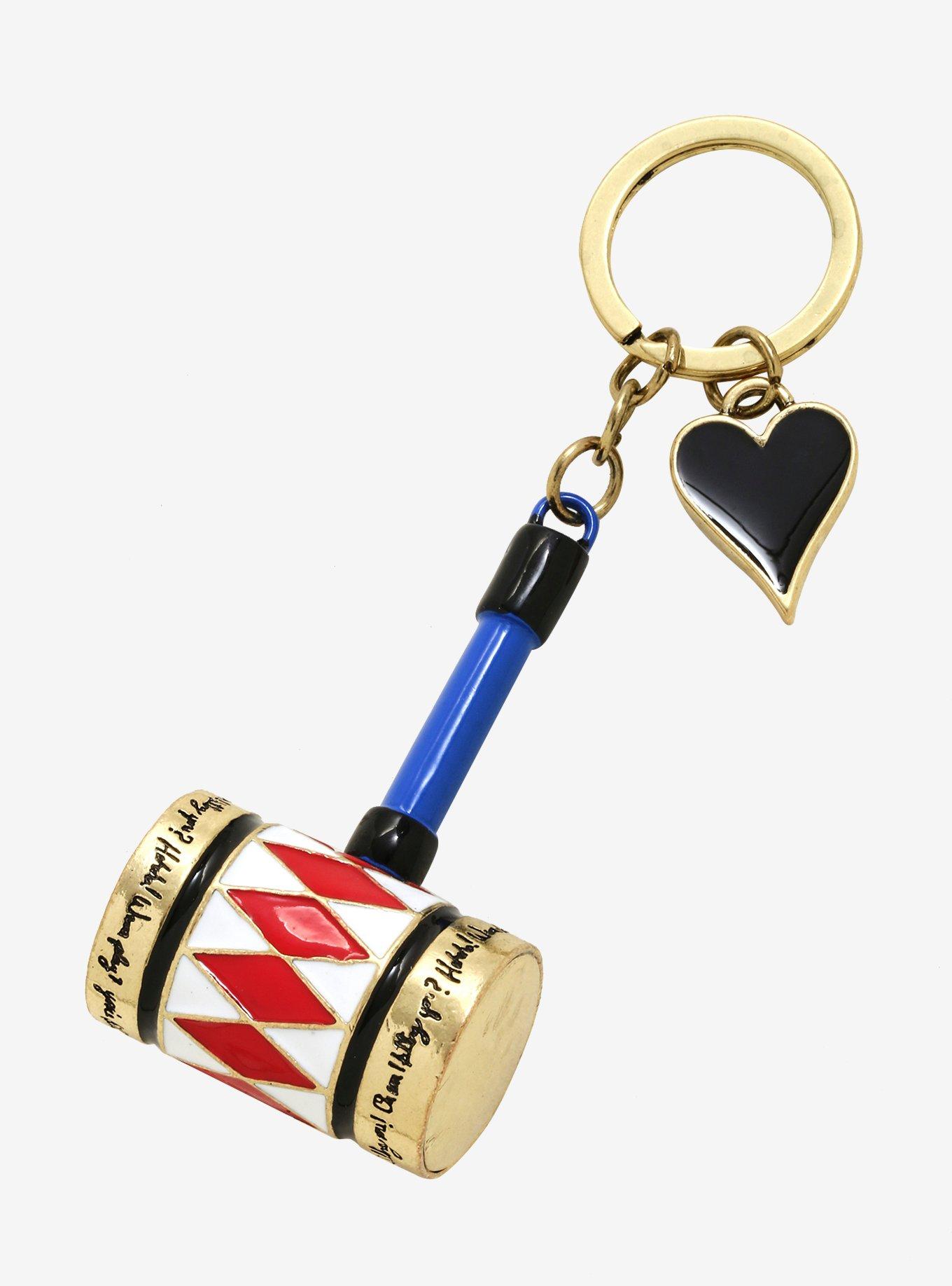 DC Comics Birds of Prey Harley Quinn Mallet Keychain - BoxLunch Exclusive, , hi-res