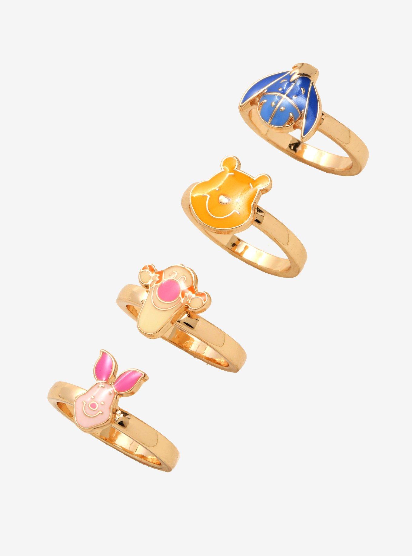 Disney Winnie The Pooh Character Ring Set