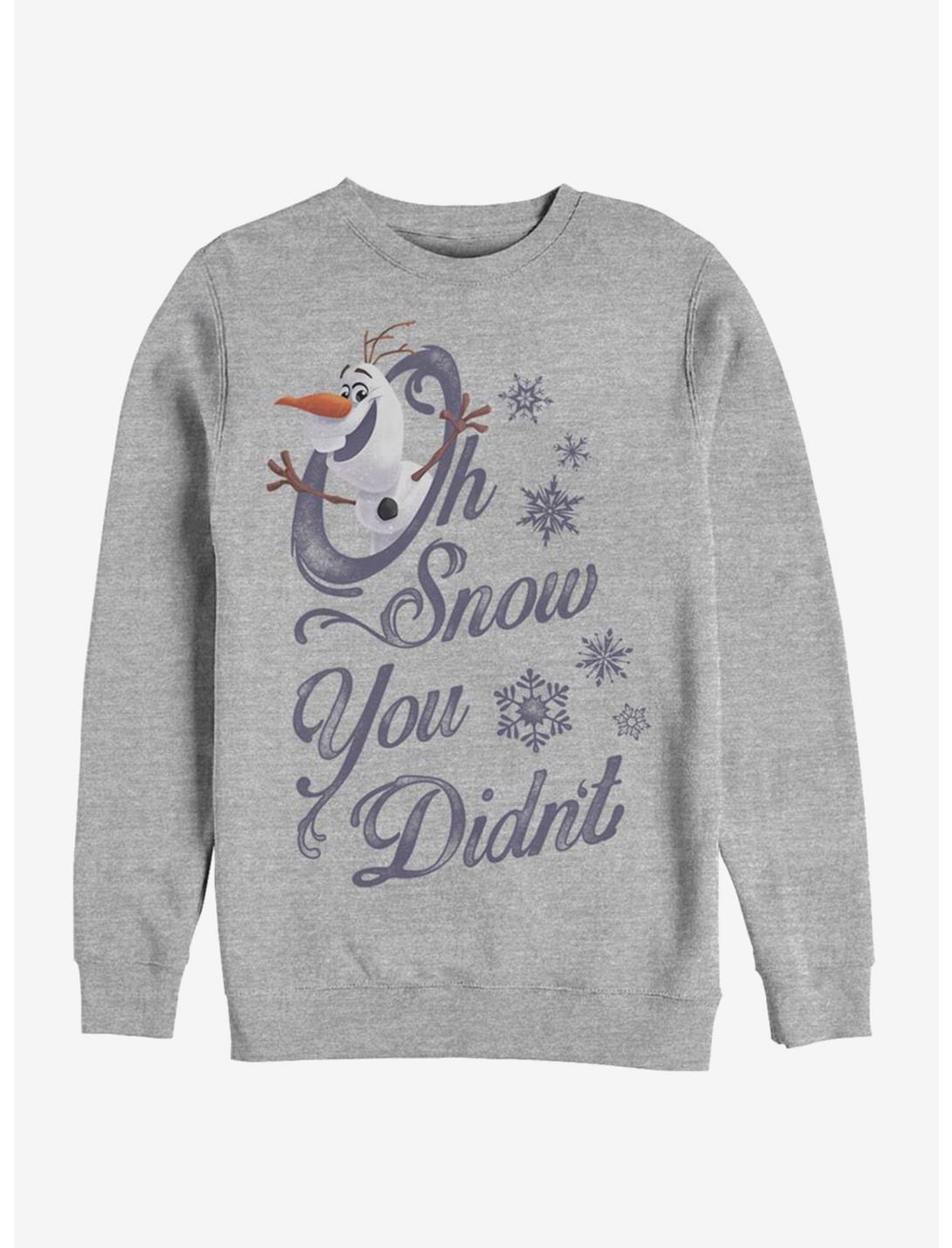 Disney Frozen Oh Snow Sweatshirt, ATH HTR, hi-res
