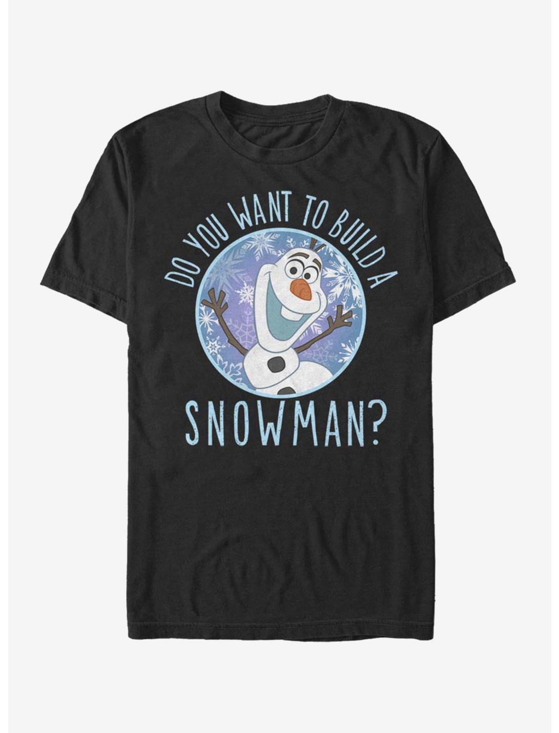 Disney Frozen Build a Snowman T-Shirt, BLACK, hi-res