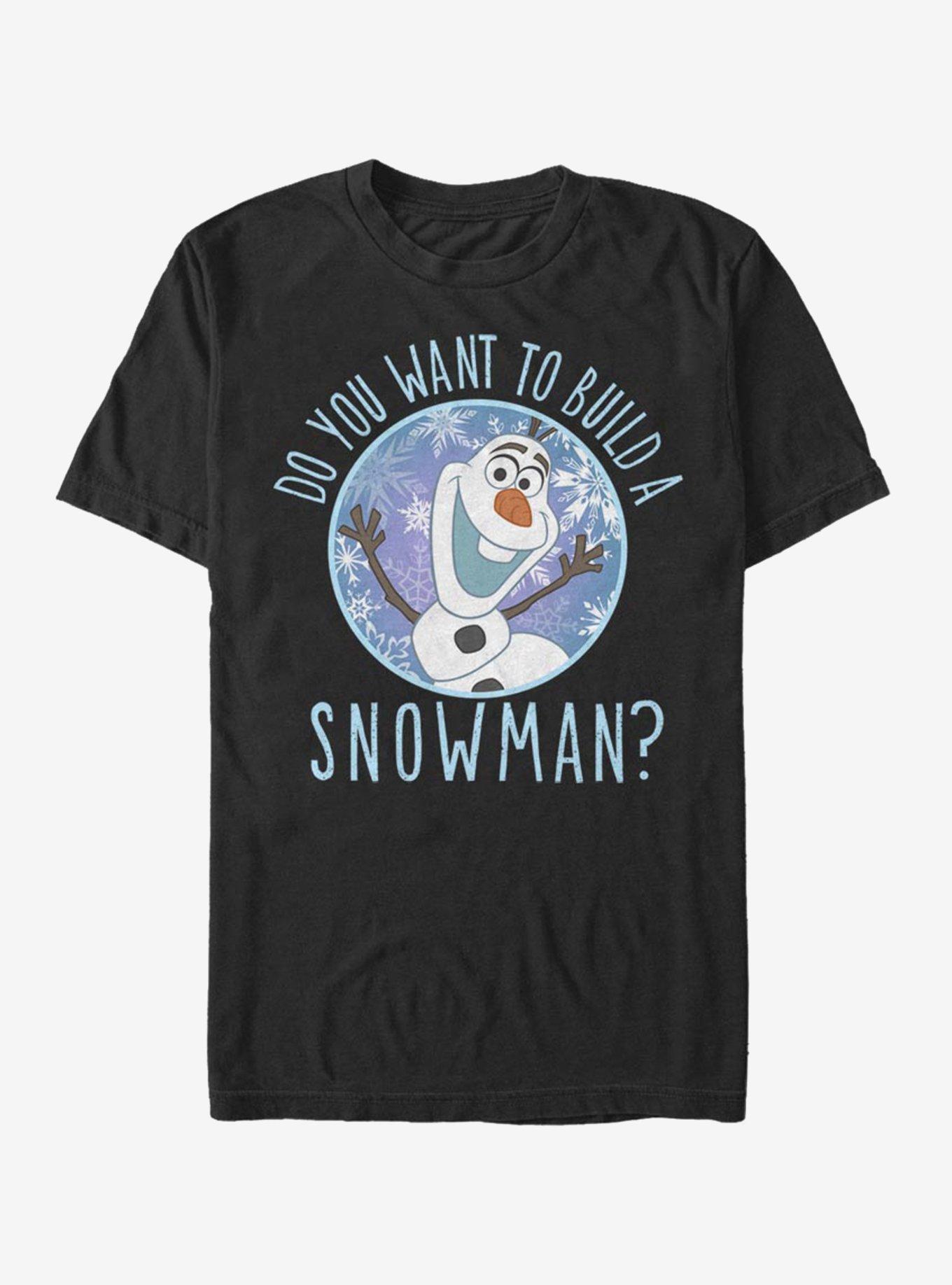 Disney Frozen Build a Snowman T-Shirt, BLACK, hi-res