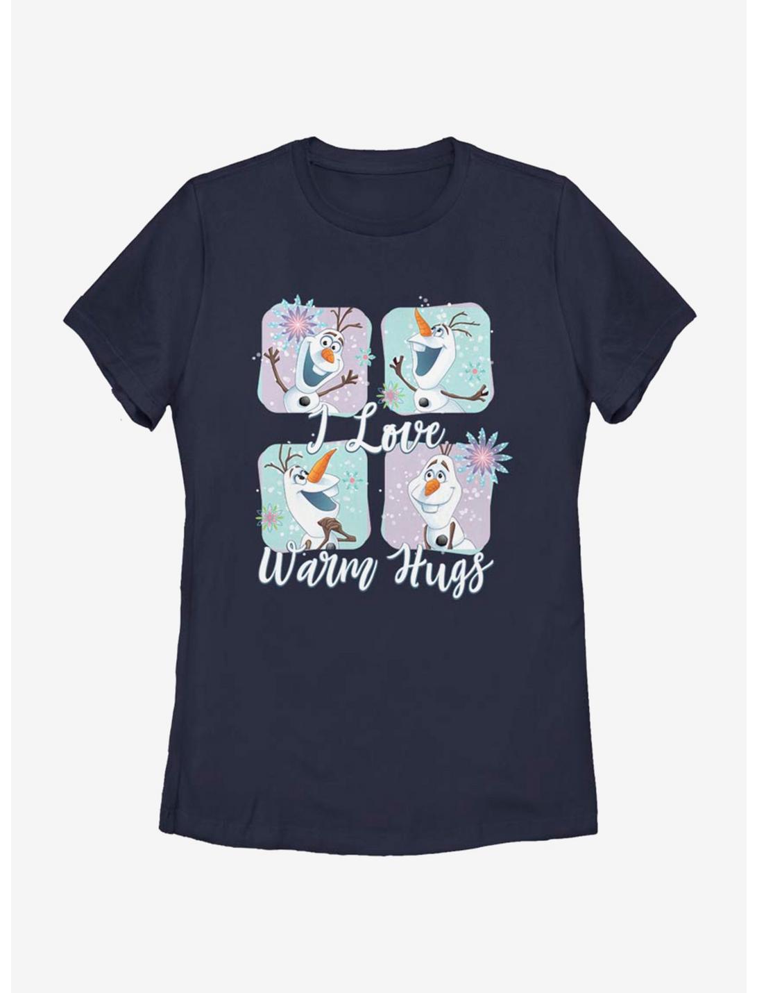 Disney Frozen Olaf And His Hugs Womens T-Shirt, NAVY, hi-res