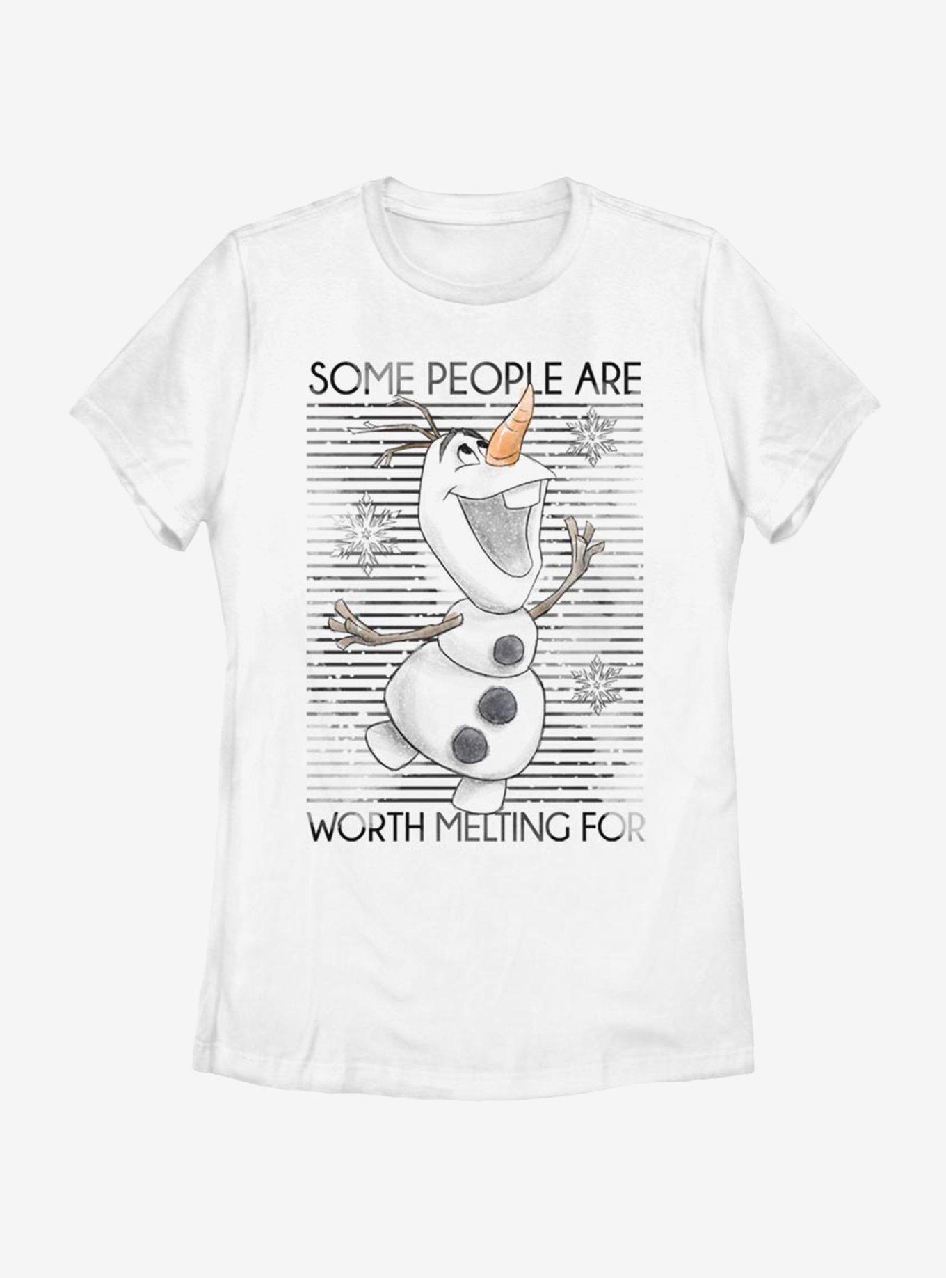 Disney Frozen Worth The Melt Womens T-Shirt, WHITE, hi-res