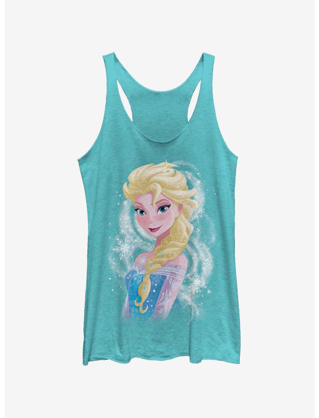 Disney Frozen Elsa Swirl Womens Tank Top, TAHI BLUE, hi-res